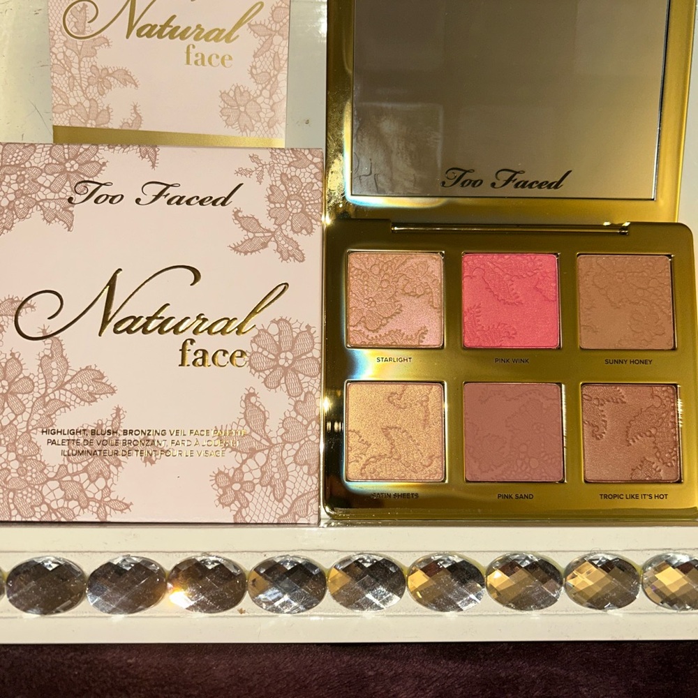 Too Faced Natural Face Palette - Pink and Gold Shades